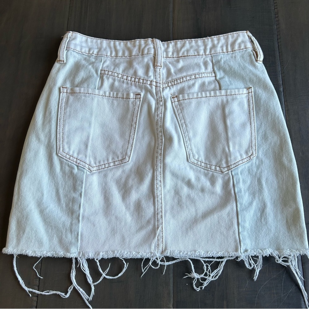 Pacsun Two Tone Jean Skirt - Picture 2 of 2